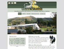 Tablet Screenshot of clawsnpaws.co.nz